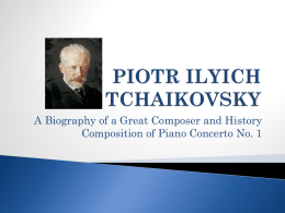 piotr ilyich tchaikovsky