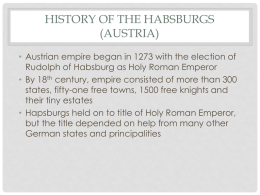 12. Austrian Empire in 17th Century