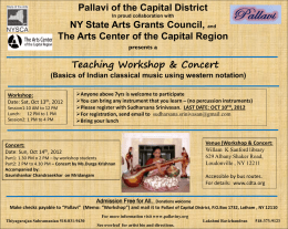 Pallavi of the Capital District