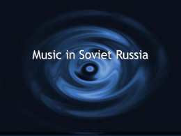 Music In Soviet Russia-1