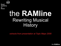 The RAMline - Rewriting Musical History