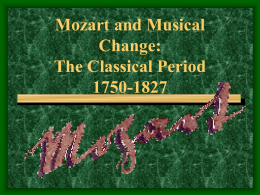 Mozart and Musical Change: The Classical