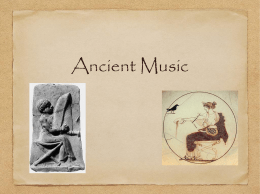 Ancient Music - McCollum High School