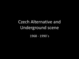 Czech Alternative and Underground scene