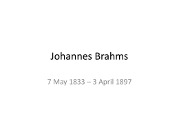 Johannes Brahms - HCC Learning Web