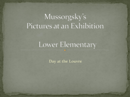 Mussorgsky*s Pictures at an Exhibition - France