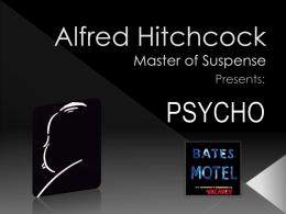 Hitchcock- PSYCHO PowerPoint-Tvetex