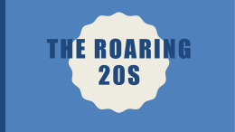 The Roaring 20s - Cabarrus County Schools