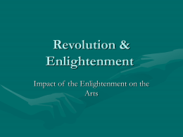 Enlightenment and the Arts