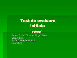 Test de evaluare initiala - clasa7a-cosmagabriela