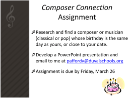Composer Connection