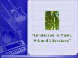 Пейзаж в литературе, музыке и искусстве
