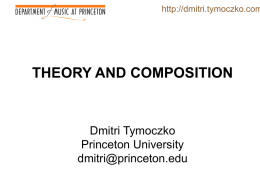 first point - Dmitri Tymoczko
