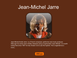 Jean-Michel Jarre Powerpoint
