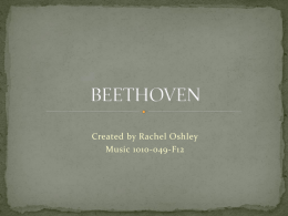 beethoven - Rachel Oshley Eportfolio