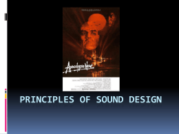 PRINCIPLES OF SOUND DESIGN