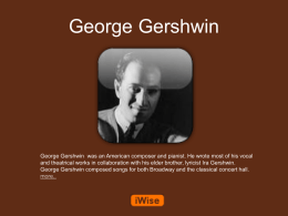 George Gershwin Powerpoint