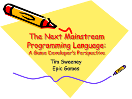 The Next Mainstream Programming Language: A