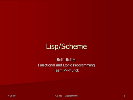 Lisp/Scheme