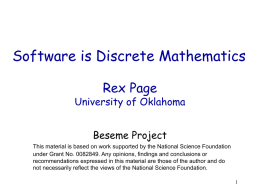 PPT - Computer Science - University of Oklahoma
