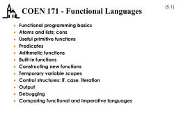 Functional Languages