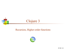 recursion (Clojure)