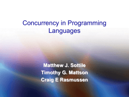 par-langs-ch7 - Introduction to Concurrency in Programming