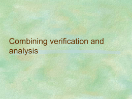 combining inference and verification