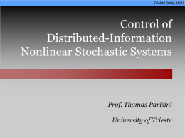 Control of Distributed-Information Nonlinear Stochastic Systems