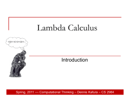 Lambda-Calculus