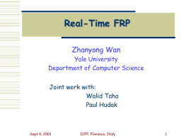 Real-Time FRP - Computer Science