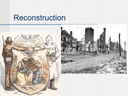 Reconstruction - Lake County Schools