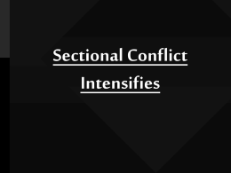 Sectional Conflicts
