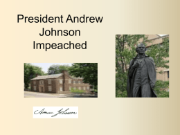 Andrew Johnson Impeached