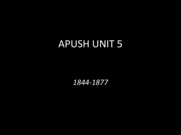 APUSH Unit 5 PPT