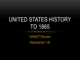 United states history to 1865