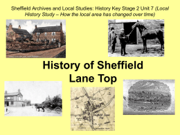History of Sheffield Lane Top low res version