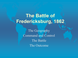 The Battle of Fredericksburg, 1862