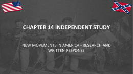 CHAPTER 14 INDEPENDENT STUDY