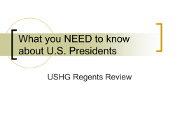 What you NEED to know about U.S. Presidents