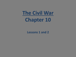 The Civil War Chapter 10
