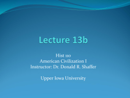 Chapter 1 Notes - Upper Iowa University