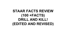 STAAR FACTS REVIEW (100 +FACTS)