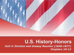 US History-Honors