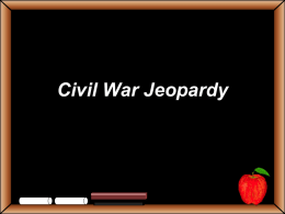 Civil War Jeopardy