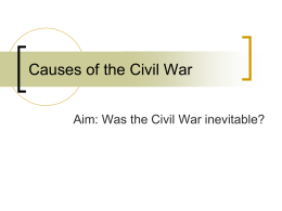 Causes of the Civil War