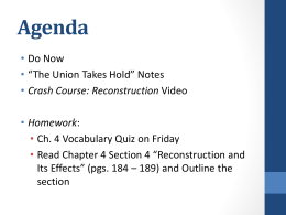 The Union Takes Hold - Ms. Costas` History Class