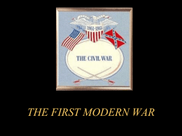 THE FIRST MODERN WAR