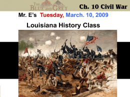 Ch. 10 - Civil War
