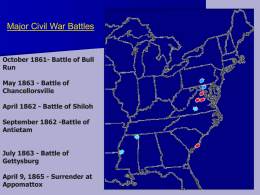 Battle of Bull Run May 1863
